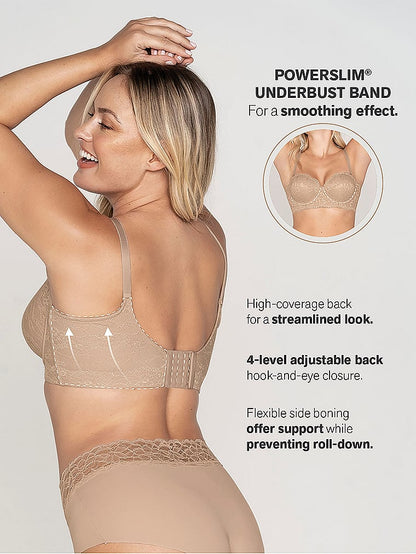 Back Smoothing Lace Full Coverage Bra