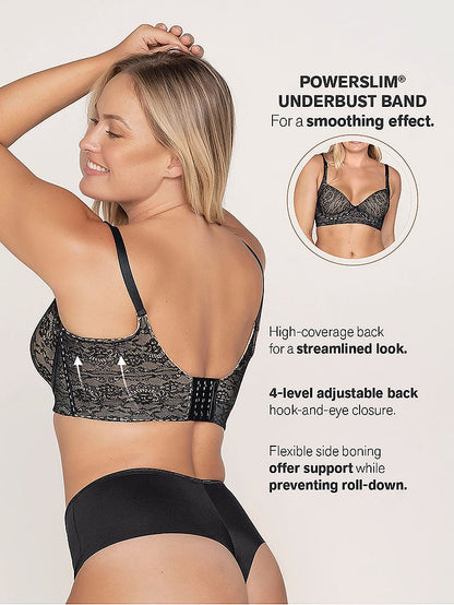 Back Smoothing Lace Full Coverage Bra