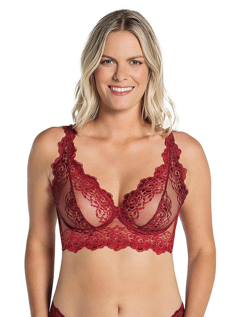 Sculpting Sheer Lace Underwire Shaper Bra