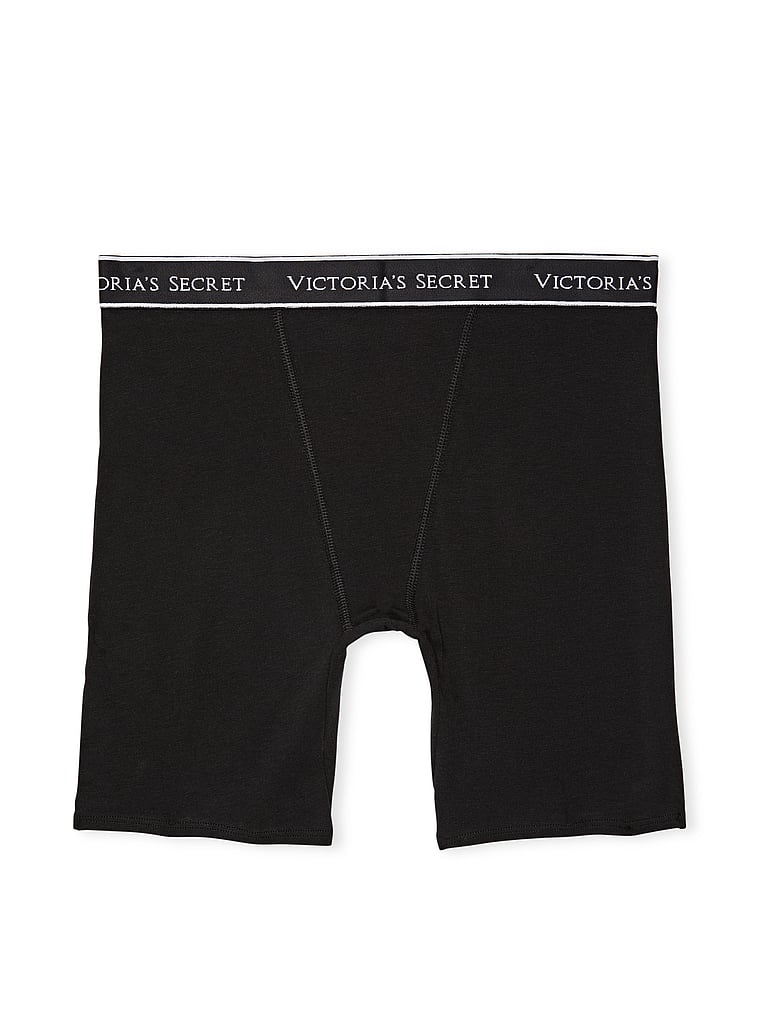 Logo Cotton High-Waist Boxer Brief Panty