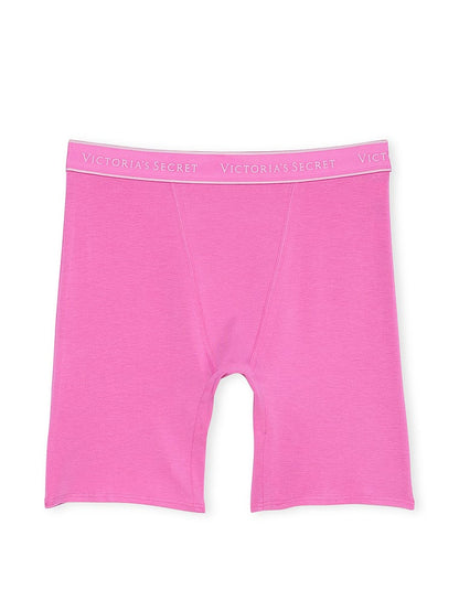 Logo Cotton High-Waist Boxer Brief Panty