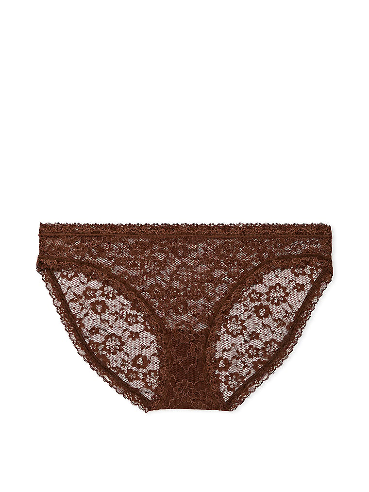 Lace Heart Blooms Bikini Panty