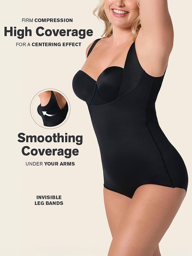 Firm Compression Plunge Back Sculpting Body Shaper