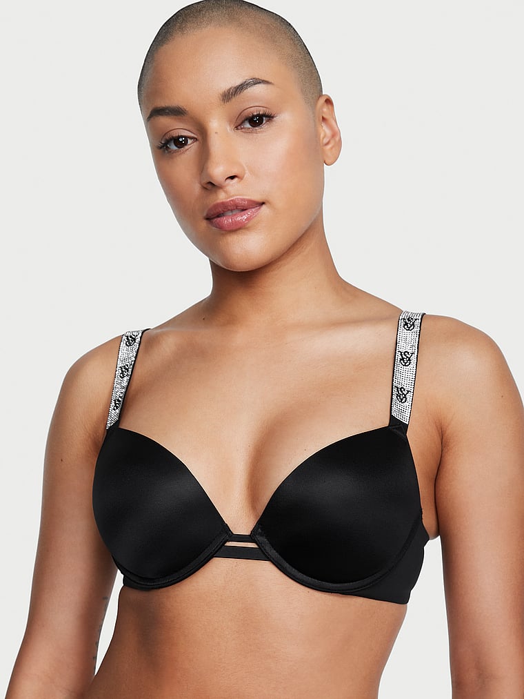 Bombshell Add-2-Cups Scattered Shine Strap Smooth Push-Up Bra