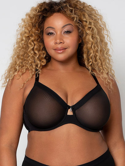 Sheer Mesh Unlined Bra