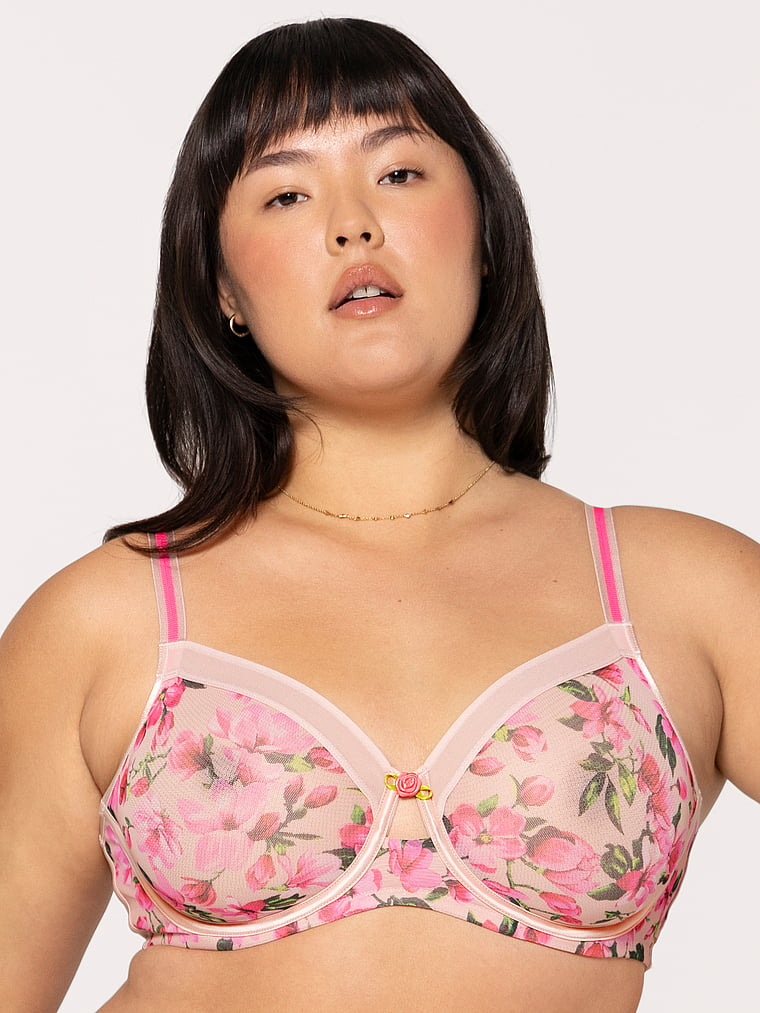 Sheer Mesh Unlined Bra