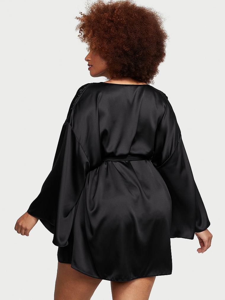 Short Satin Robe