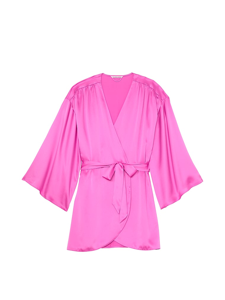 Short Satin Robe