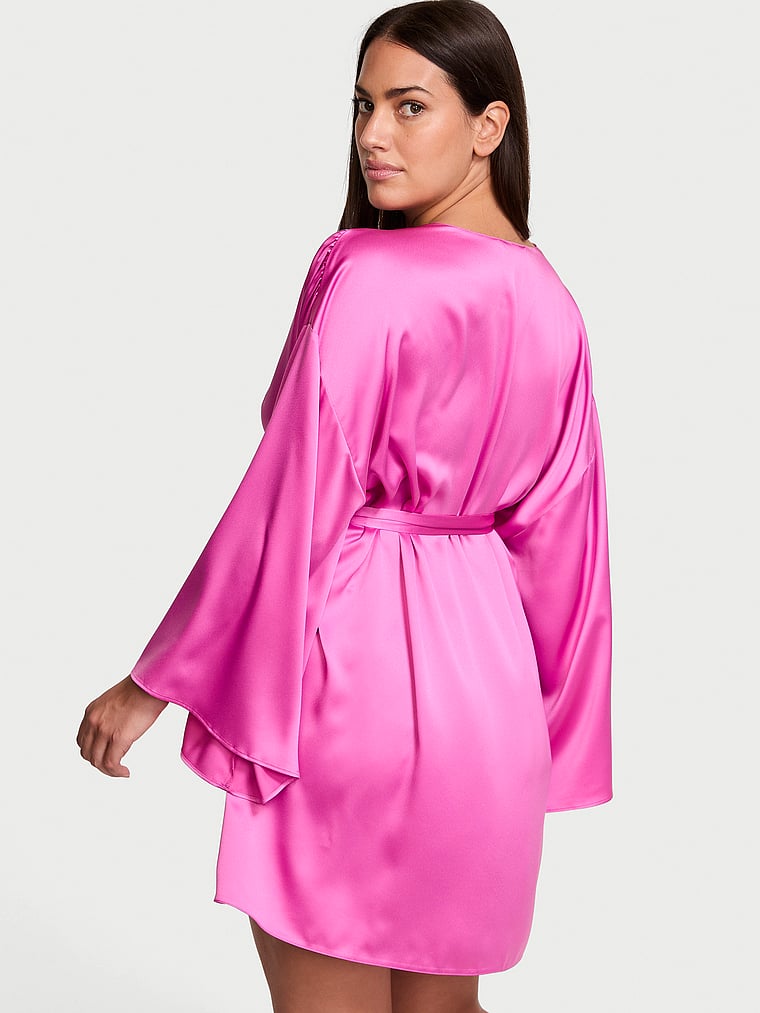 Short Satin Robe