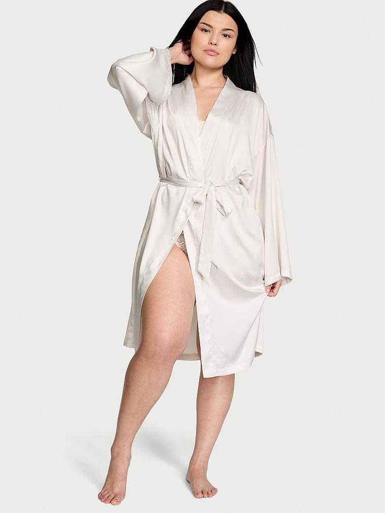 Satin Midi Robe