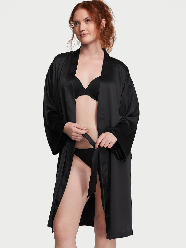 Satin Midi Robe