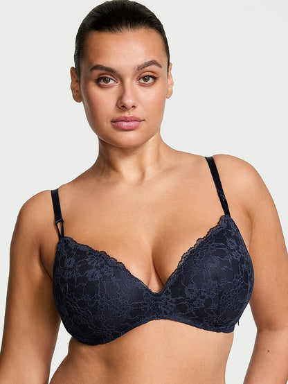 Sexy Tee Heart Bloom Lace Wireless Push-Up Bra