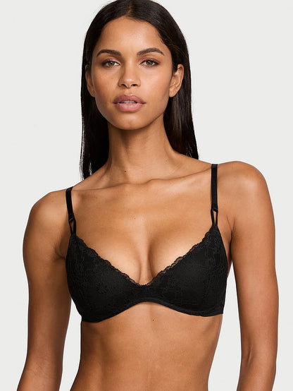 Sexy Tee Heart Bloom Lace Wireless Push-Up Bra