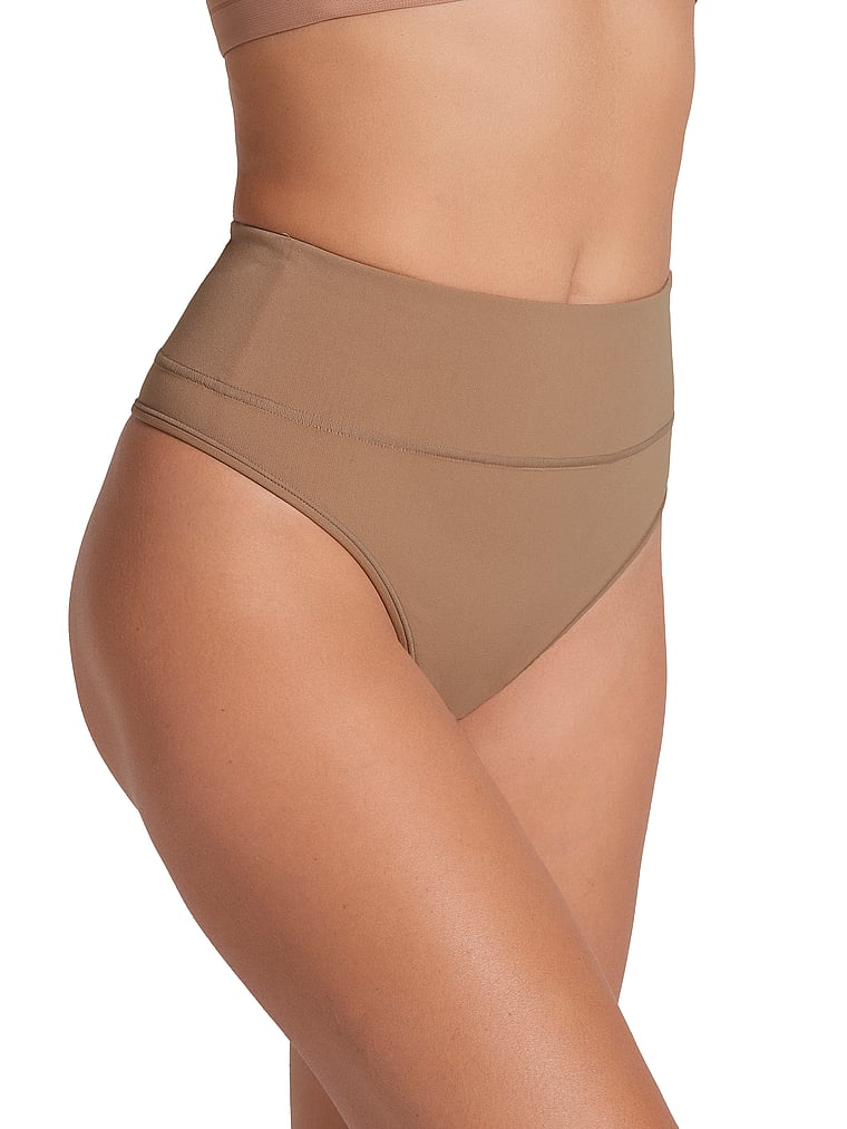 Moderate Compression High-Waisted Shaper Thong Panty