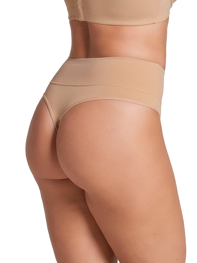 Moderate Compression High-Waisted Shaper Thong Panty