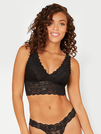 Never Say Never Plungie Longline Bralette