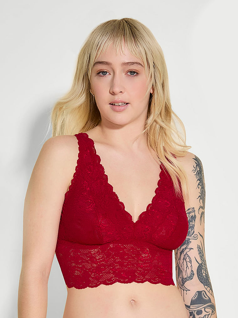 Never Say Never Plungie Longline Bralette