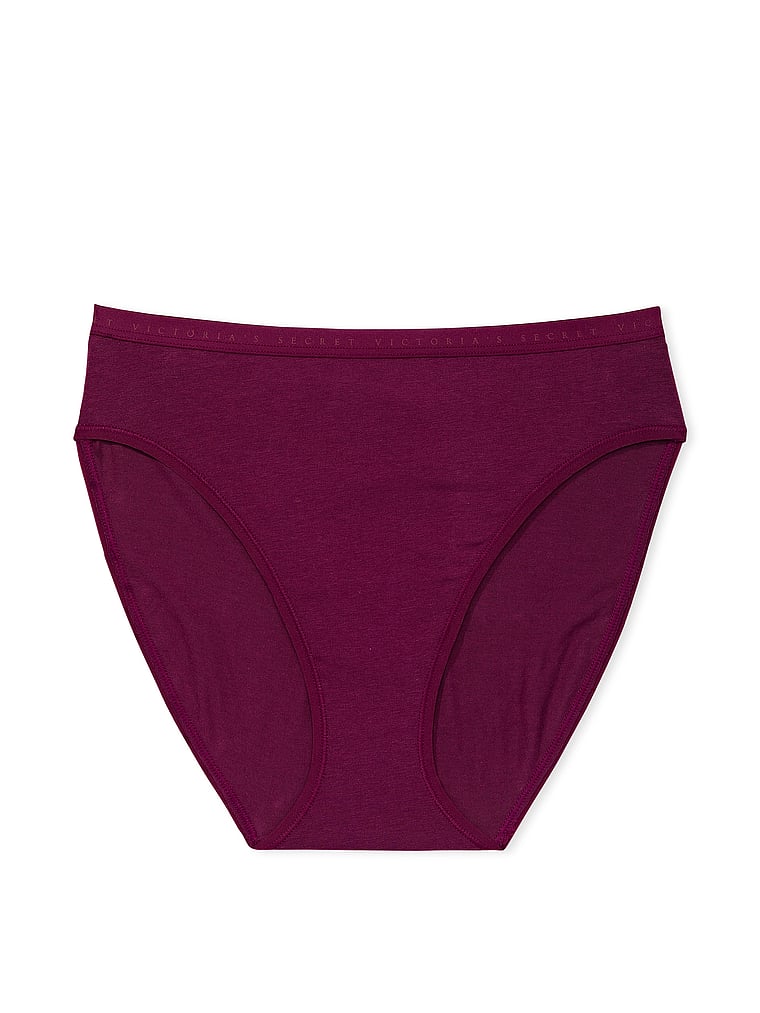 Stretch Cotton High-Leg Brief Panty