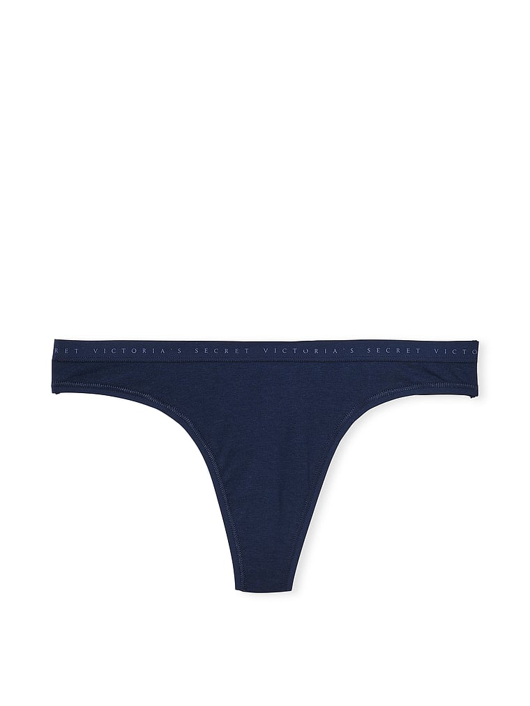 Stretch Cotton Thong Panty