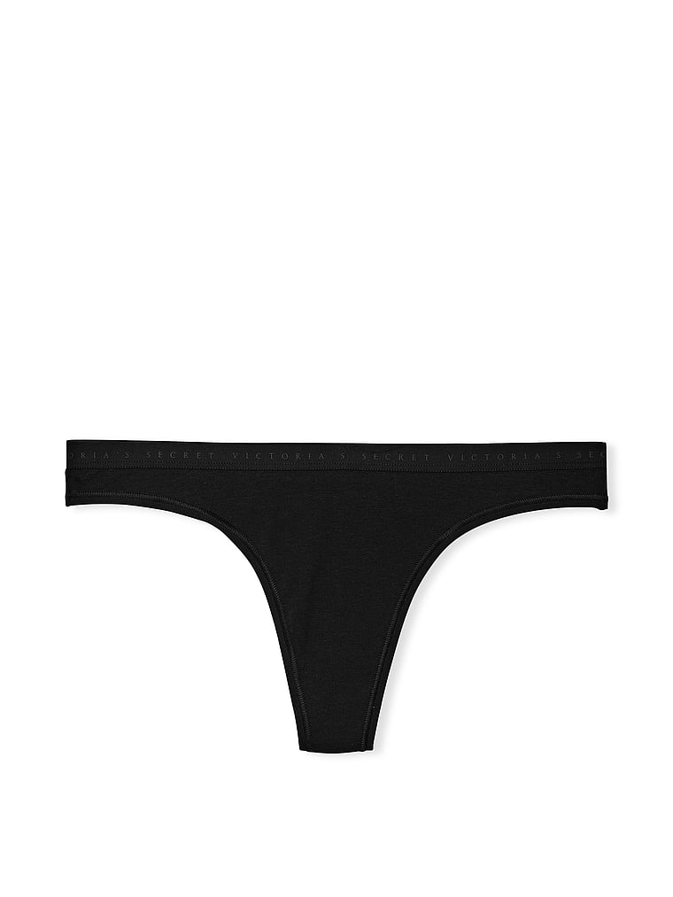 Stretch Cotton Thong Panty