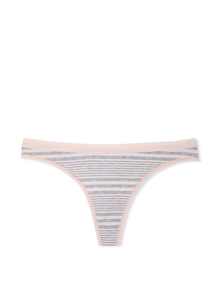 Stretch Cotton Thong Panty