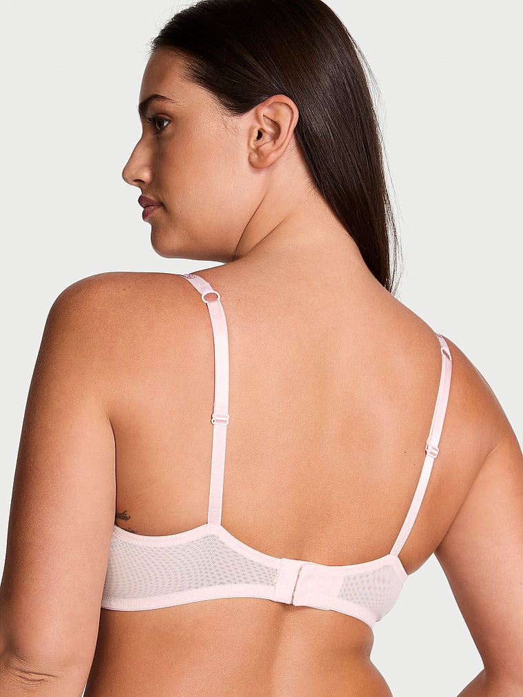 Sheer Shine Unlined Low-Cut Demi Bra