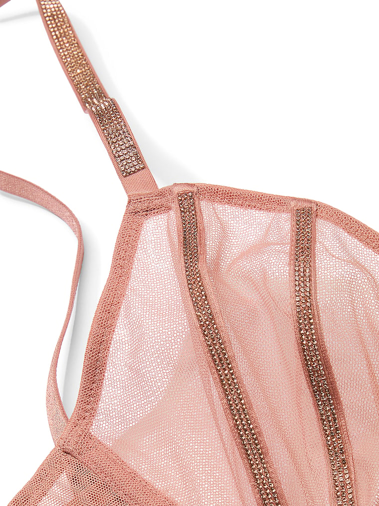 Sheer Shine Unlined Low-Cut Demi Bra