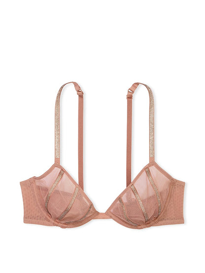 Sheer Shine Unlined Low-Cut Demi Bra