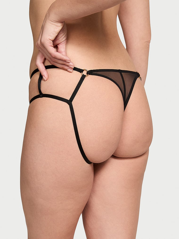 Strappy Hardware High-Leg Cheeky Panty