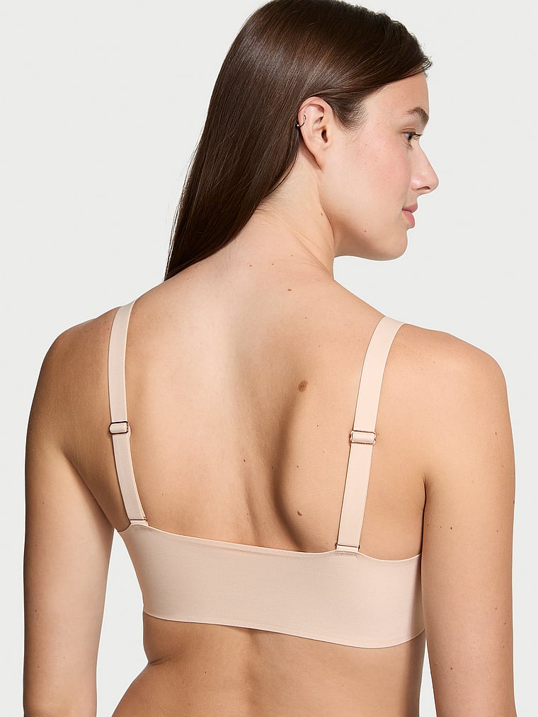 Smooth Lightly Lined Front-Close Full-Coverage Bra