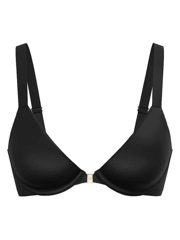 Smooth Lightly Lined Front-Close Full-Coverage Bra