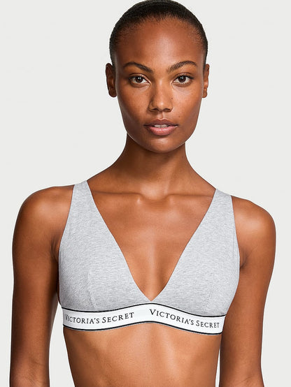 Wireless Cotton Plunge Bralette