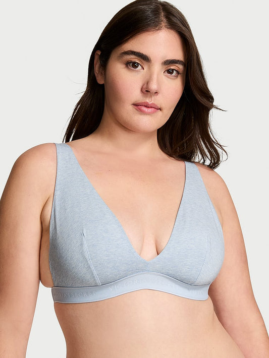 Wireless Cotton Plunge Bralette