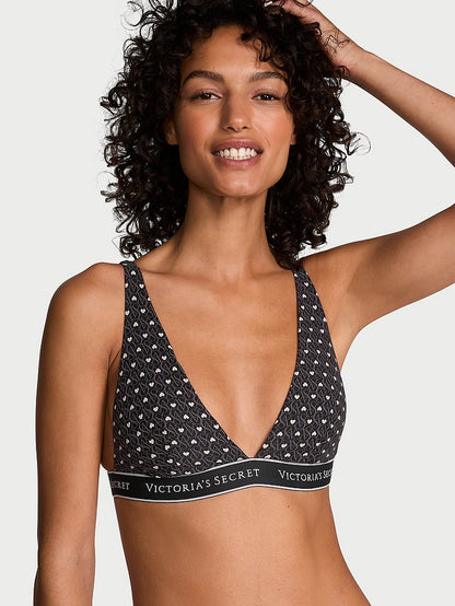 Wireless Cotton Plunge Bralette