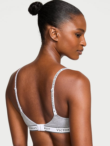 Lightly Lined Cotton Demi Bra