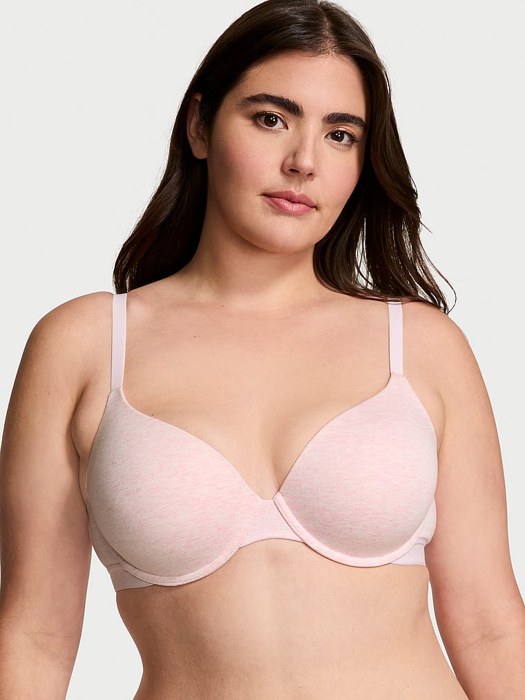 Lightly Lined Cotton Demi Bra