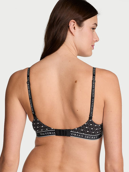 Lightly Lined Cotton Demi Bra