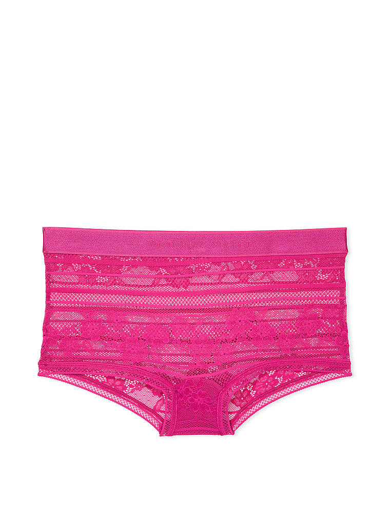 Logo Lace Boyshort Panty