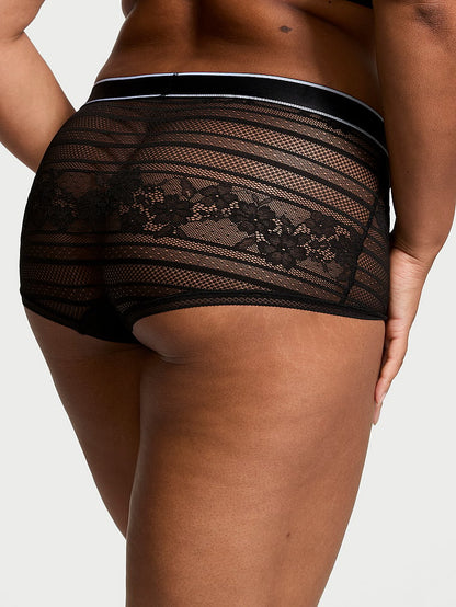 Logo Lace Boyshort Panty