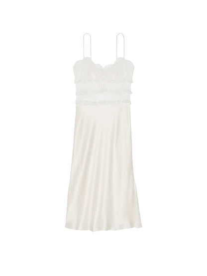 Atelier Victoria's Secret Bridal Lace & Silk Midi Slip Dress