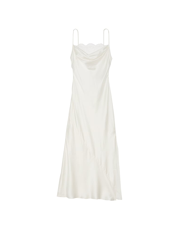 Atelier Victoria's Secret Bridal Silk Charmeuse Cowl-Neck Slip Gown