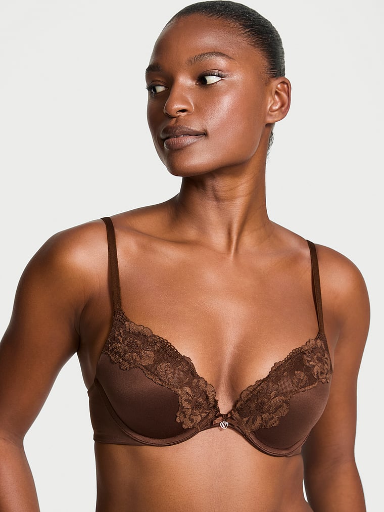 Lace-Trim Push-Up Bra