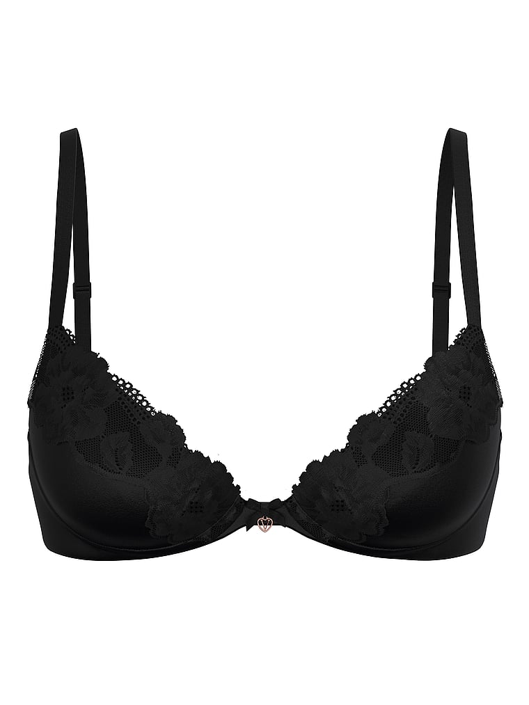 Lace-Trim Push-Up Bra