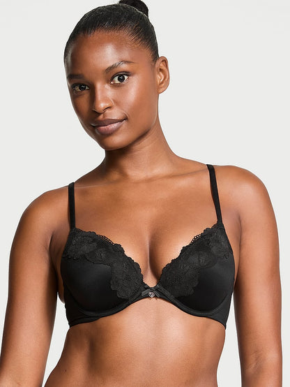 Lace-Trim Push-Up Bra