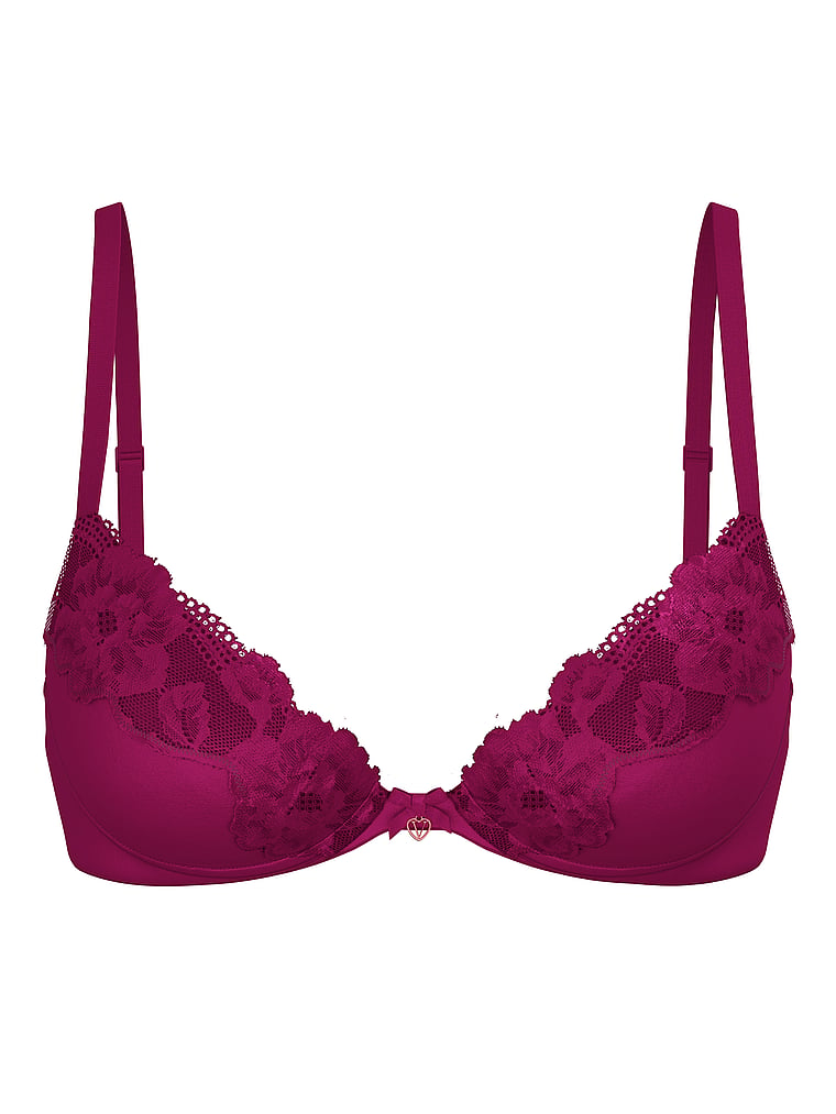 Lace-Trim Push-Up Bra