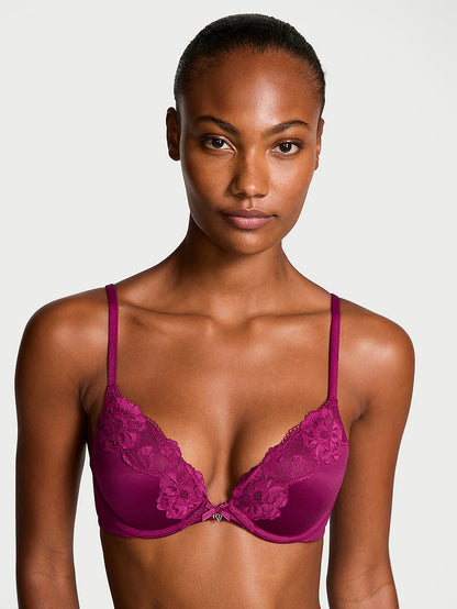 Lace-Trim Push-Up Bra