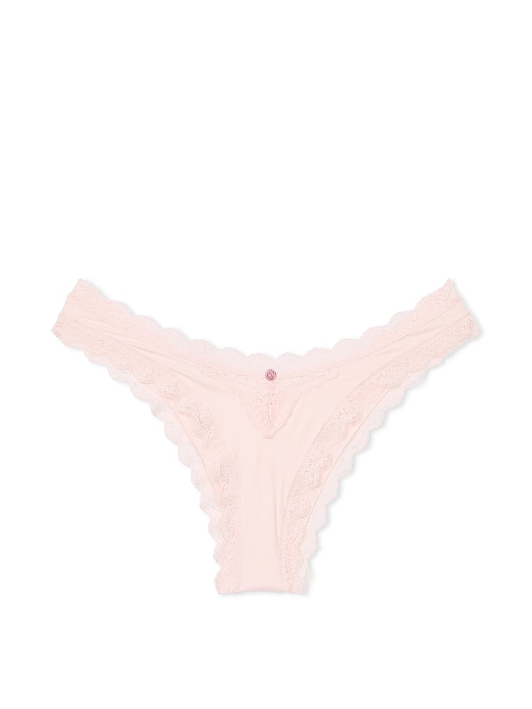 Lace-Trim Brazilian Panty