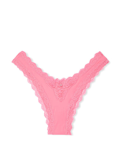 Lace-Trim Brazilian Panty