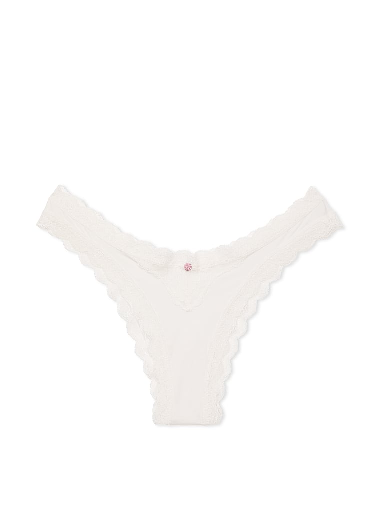 Lace-Trim Brazilian Panty