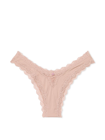 Lace-Trim Brazilian Panty